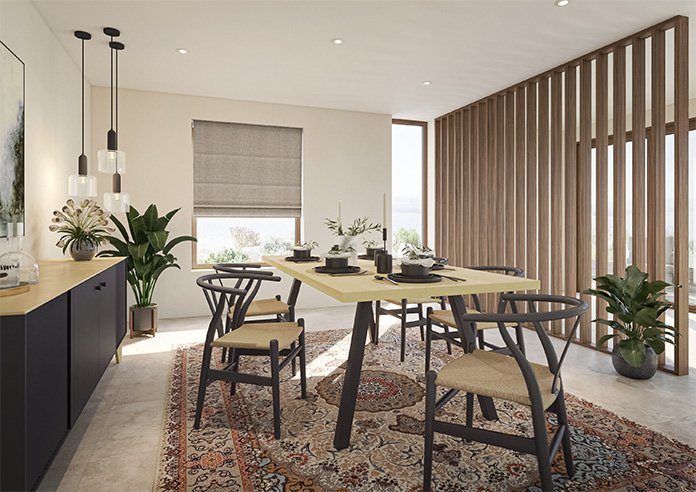 Jakarta, Lambs Fur - Motorised Roman Blind - Image 6